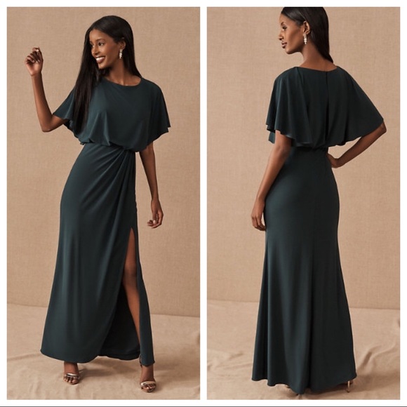 BHLDN Dresses Nwt Bhldn Lena Jersey Flutter Sleeve Maxi Dress